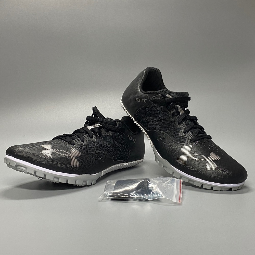 Under Armour Kick Sprint 3 Mens 9.5 Black Like New Track Spikes 3025461-002